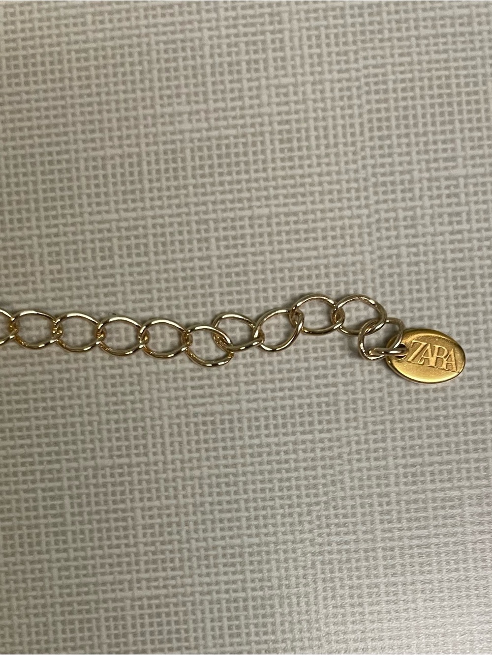 Zara Gold Chain Necklace with Matte Gold Ball Pendant - Picture 6 of 6
